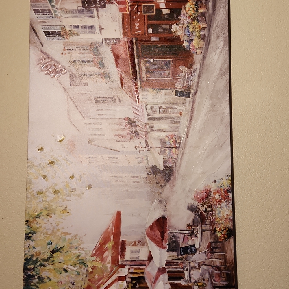 Paris themed canvas wall art